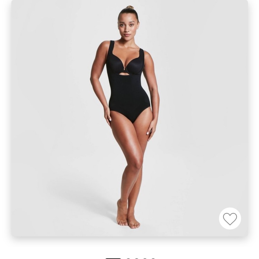 Black Shapewear Bodysuit—Assets by Spanx